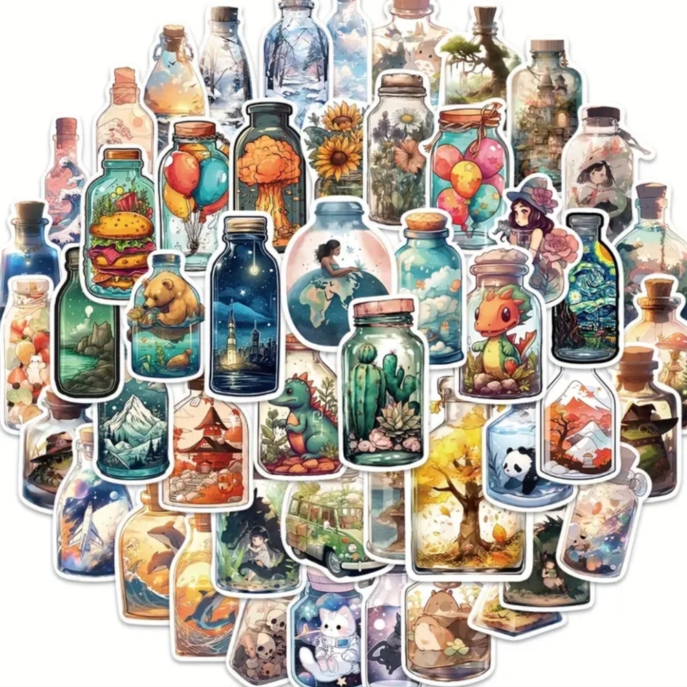 🍉5 for $25* Micro World Bottle Stickers